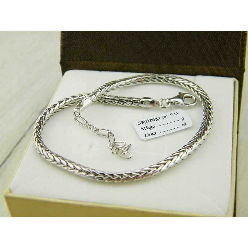 Bransoletka baza modułowa Bead Charms srebro próby 925