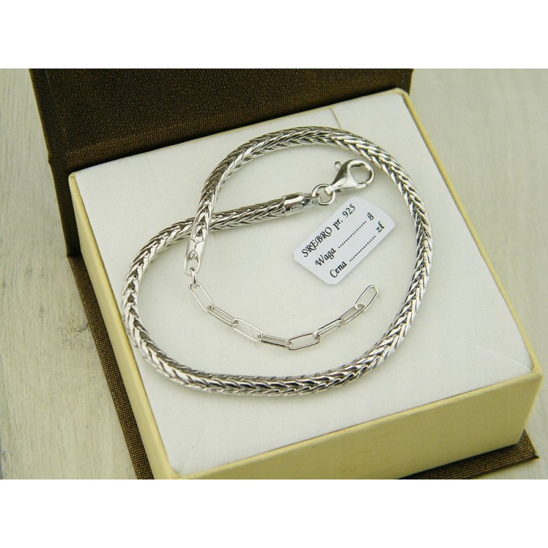 Bransoletka baza modułowa Bead Charms srebro próby 925