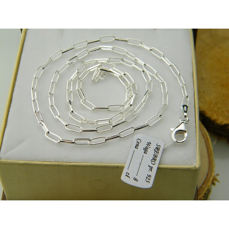 Łańcuszek damski srebro próby 925