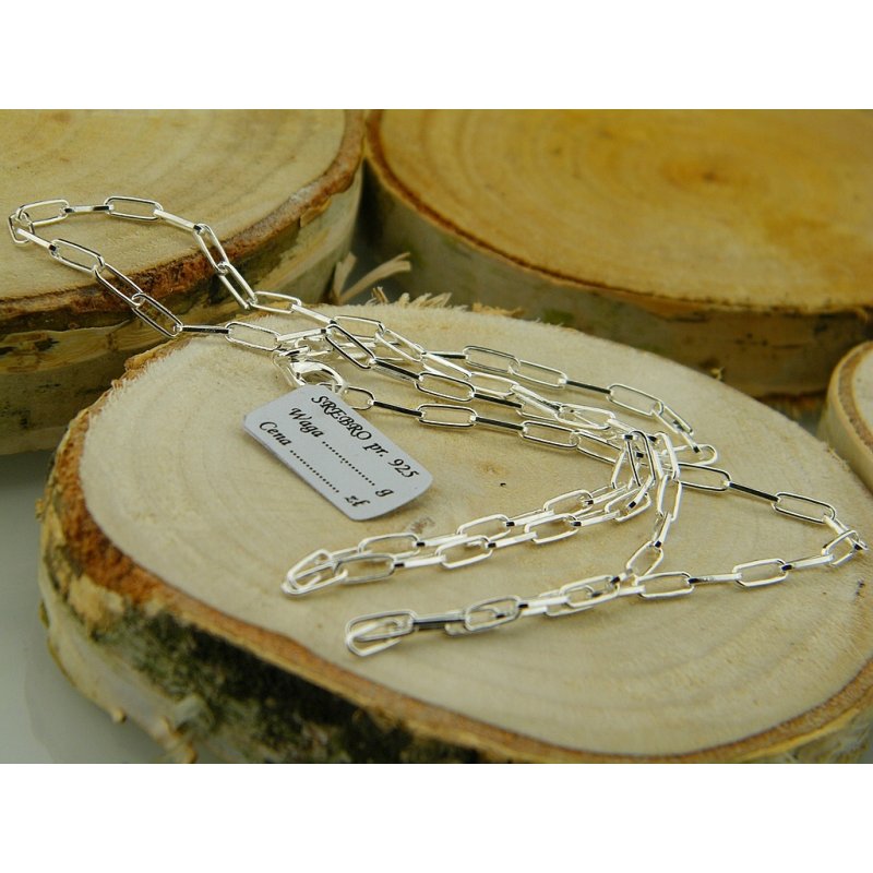 Łańcuszek damski srebro próby 925