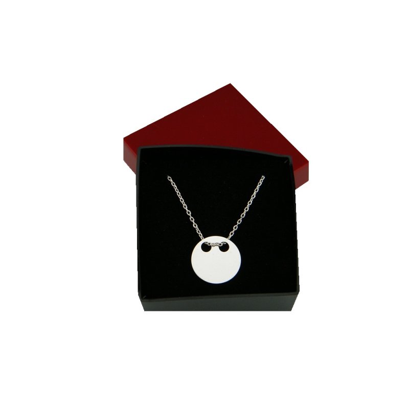 Naszyjnik damski celebrytka z kółeczkiem srebro próby 925