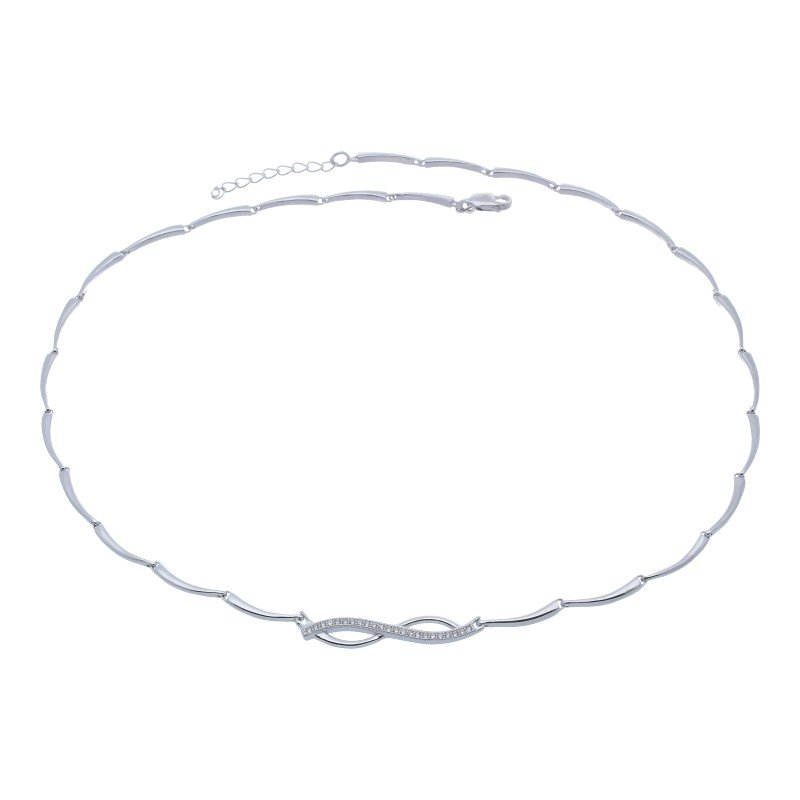 Naszyjnik damski nieskończoność Infinity srebro próby 925