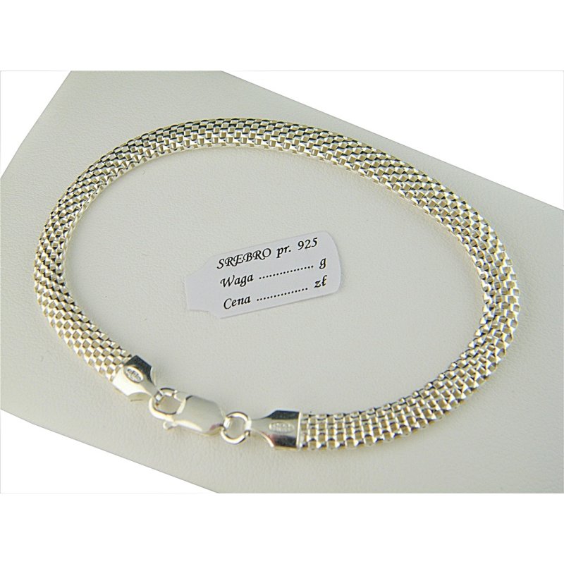 Bransoletka damska srebro próby 925