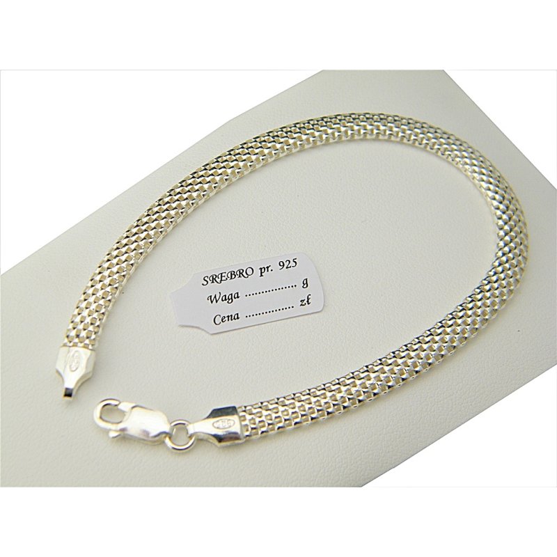 Bransoletka damska srebro próby 925