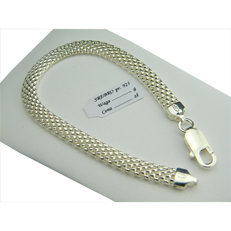 Bransoletka damska  srebro próby 925