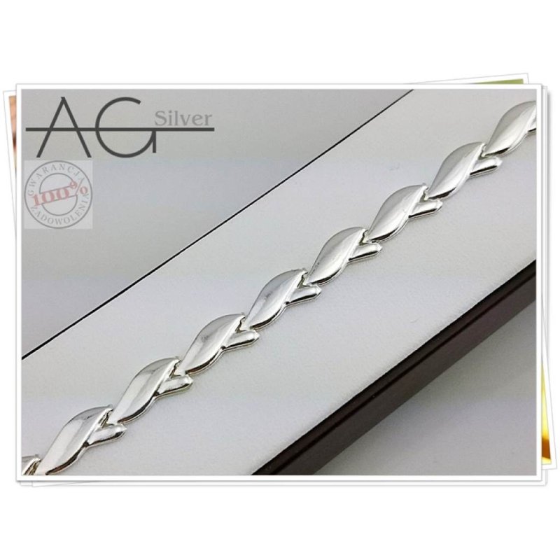 Bransoletka damska srebro próby 925