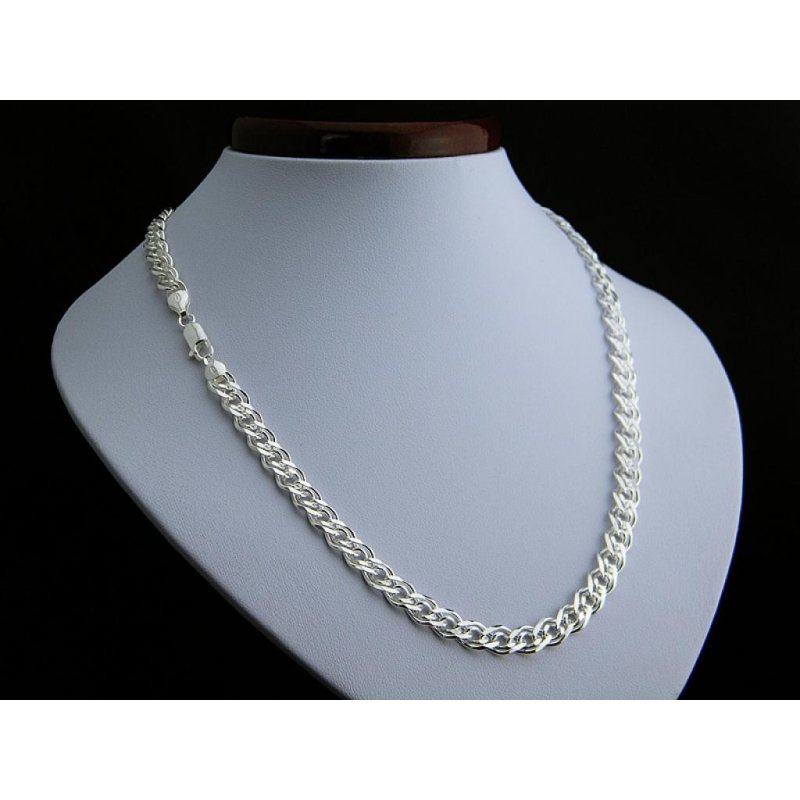 Srebrny męski łańcuszek Nonna szerokość 6,3mm długość 60cm próba 925