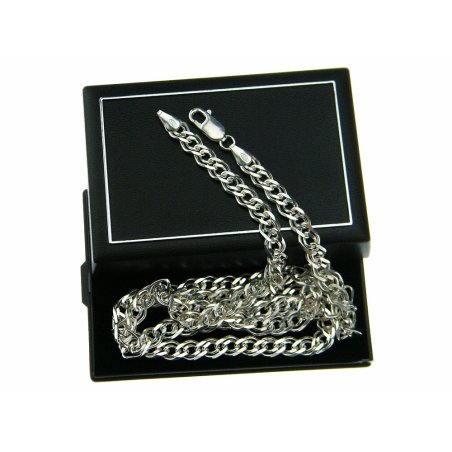 Srebrny męski łańcuszek...