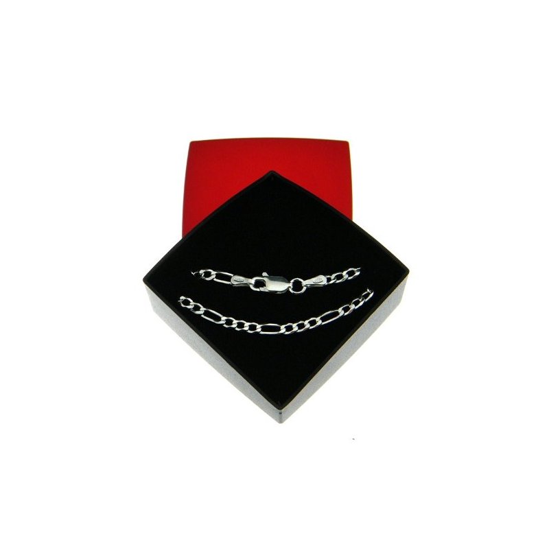 Srebrny łańcuszek męski Figaro szerokość 3mm długość 50cm