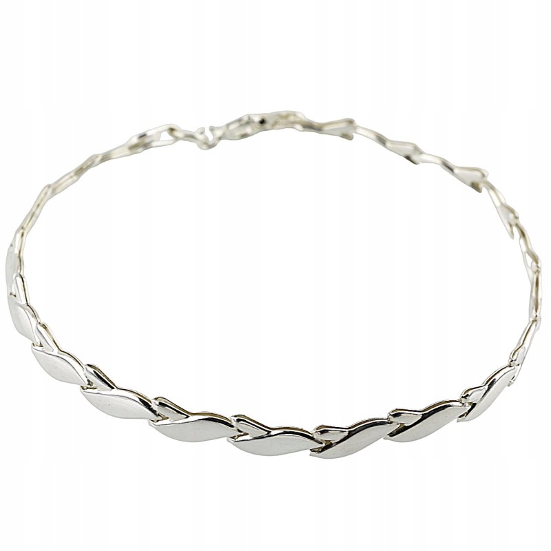 Bransoletka damska srebro próby 925 długość 19cm
