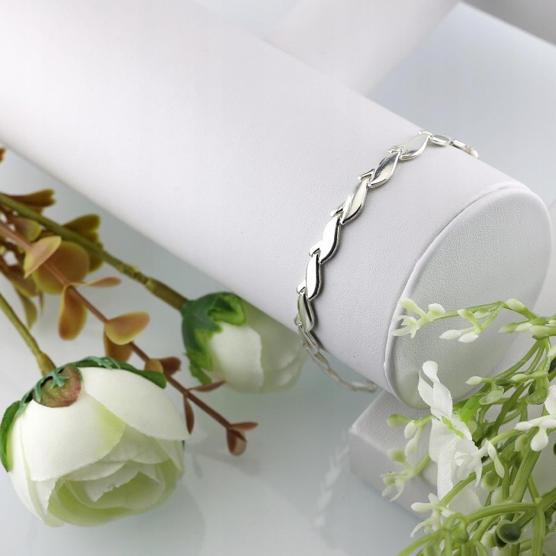 Bransoletka damska srebro próby 925 długość 19cm