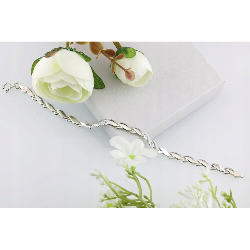 Bransoletka damska srebro próby 925 długość 19cm