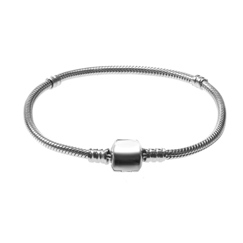 Bransoletka damska modułowa baza Bead Charms srebro próby 925