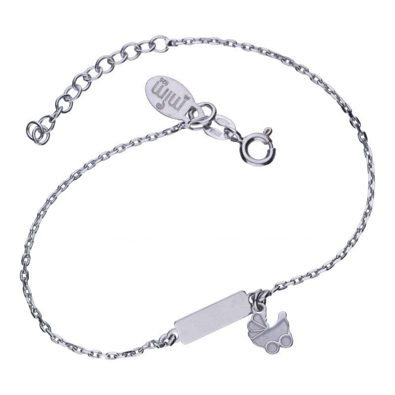 Bransoletka damska celebrytka dla młodej mamy srebro próby 925