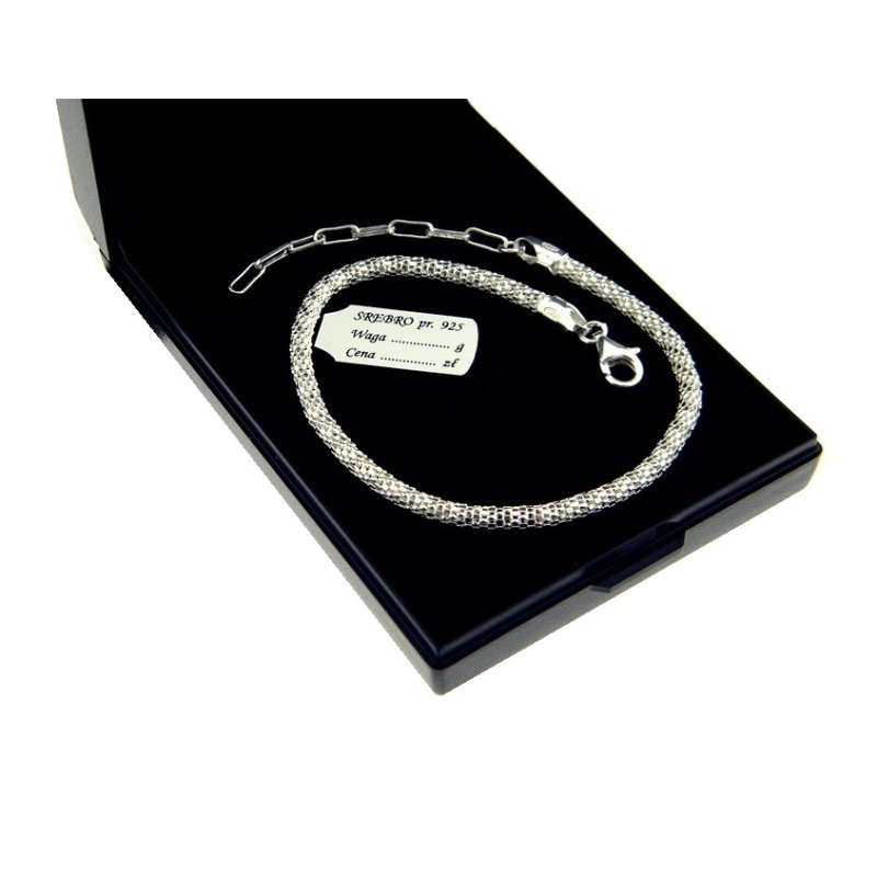 Bransoletka damska baza modułowa srebro próby 925