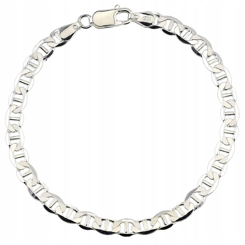 Bransoletka męska szerokość 5,6mm długość 22cm srebro próby 925
