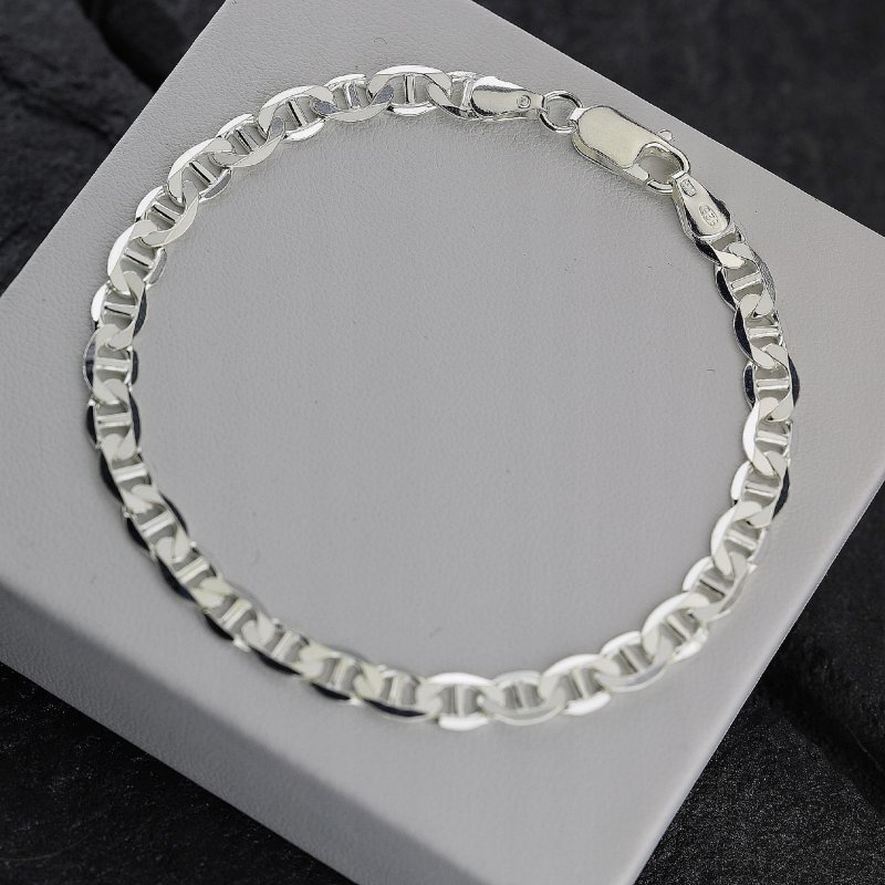 Bransoletka męska szerokość 5,6mm długość 22cm srebro próby 925