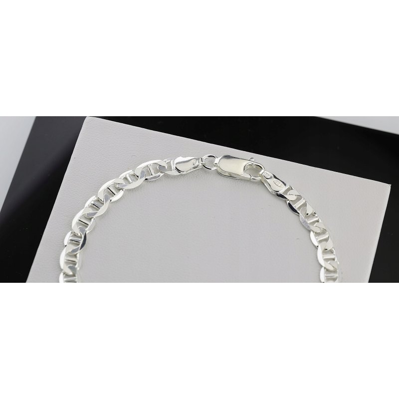 Bransoletka męska szerokość 5,6mm długość 22cm srebro próby 925