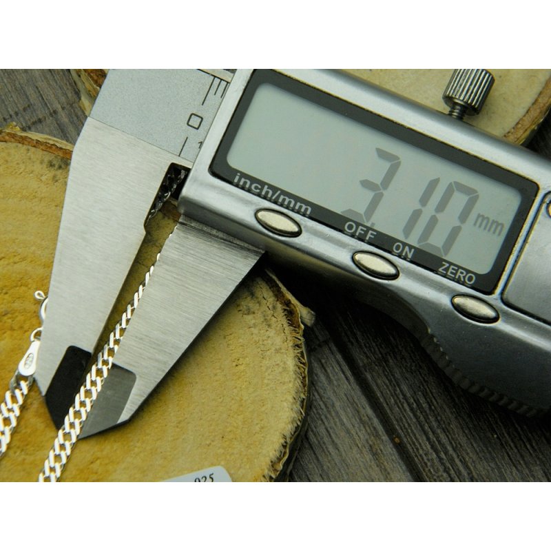 Męski łańcuszek Rombo szerokość 3mm długość 50cm próby 925