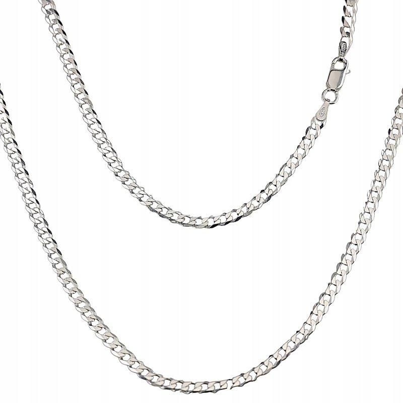 Łańcuszek męski pancerka gęsty długość 55cm szerokość 3,5mm srebro 925