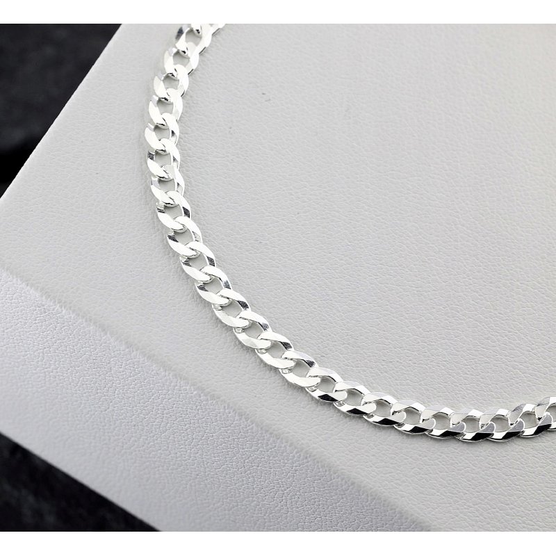 Łańcuszek męski pancerka gęsty długość 55cm szerokość 3,5mm srebro 925