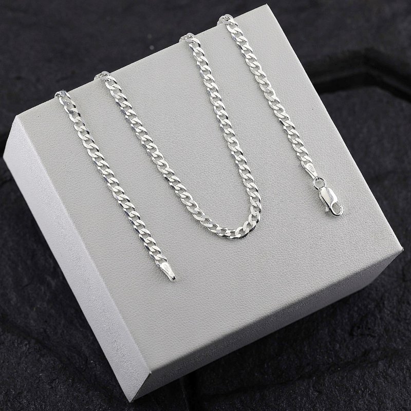 Łańcuszek męski pancerka gęsty długość 50cm szerokość 3,5mm srebro 925