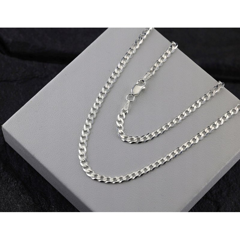 Łańcuszek męski pancerka gęsty długość 50cm szerokość 3,5mm srebro 925