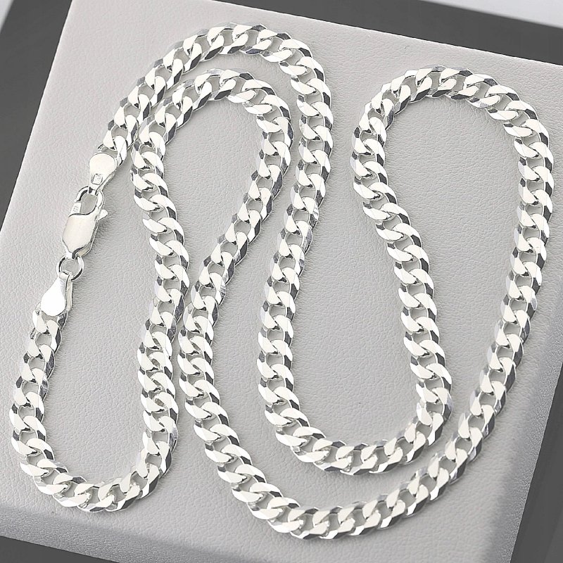 Łańcuszek srebrny pancerka długość 55cm szerokość 5mm próby 925