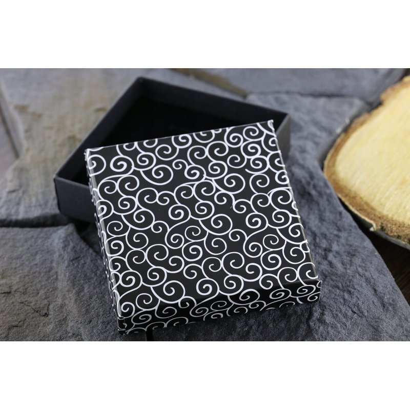 Opakowanie jubilerskie 90mmx90mmx30mm na kolczyki pierścionek komplet