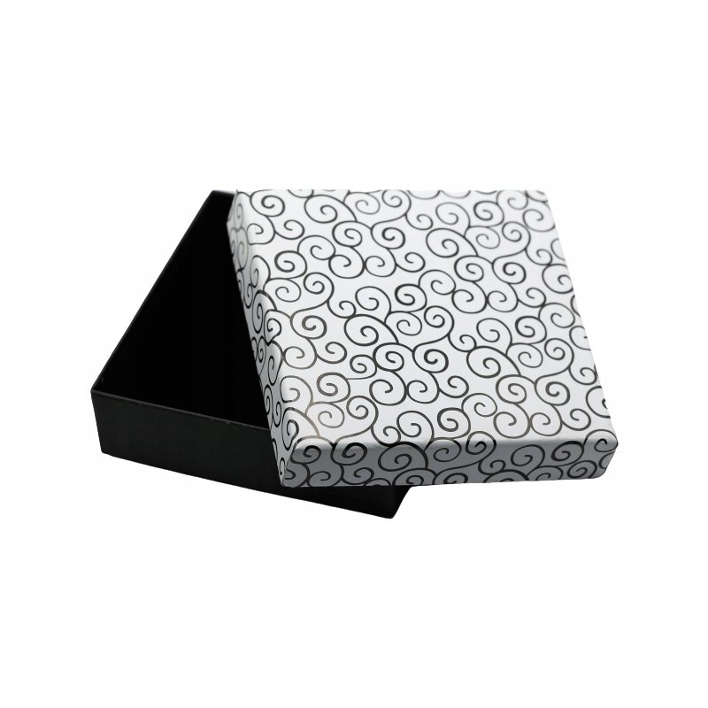 Opakowanie jubilerskie 90mmx90mmx30mm na kolczyki pierścionek komplet