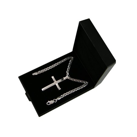 Srebrny łańcuszek męski z...