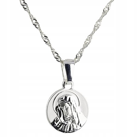 Srebrny damski łańcuszek...