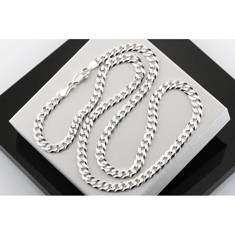 Łańcuszek męski pancerka długość 70cm szerokość 5mm srebro próby 925