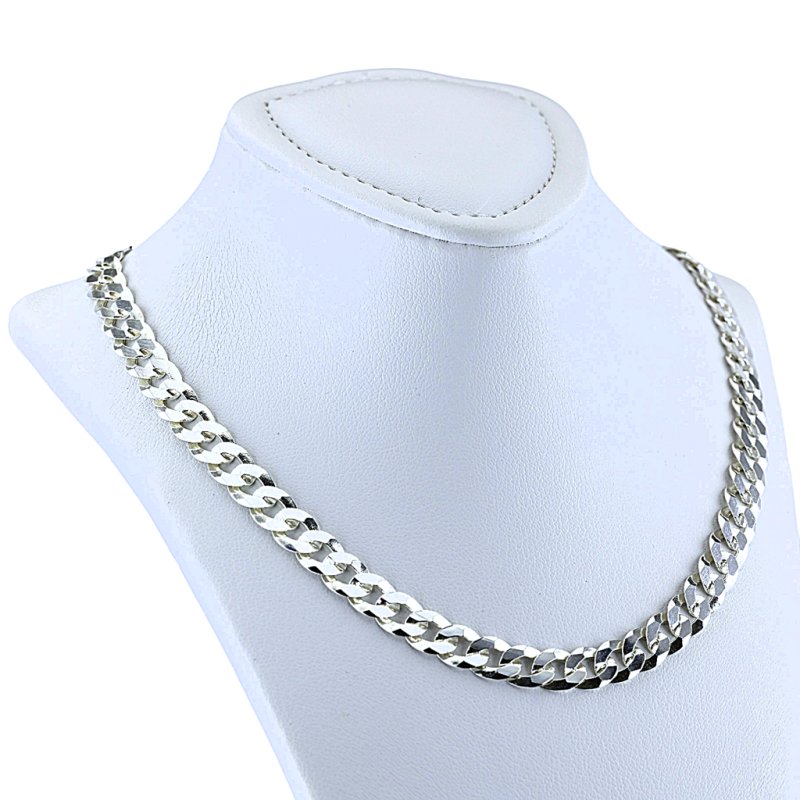 Męski Łańcuszek Pancerka Diamentowana długość 60 cm szer. 6,5 mm Srebro 925