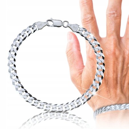 Srebrna męska bransoletka...