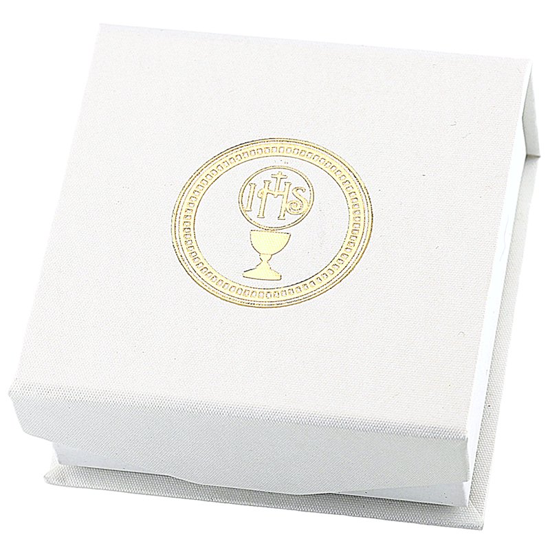 Pudełko opakowanie Jubilerskie na magnes 70x70x30 Na Komunię Świętą