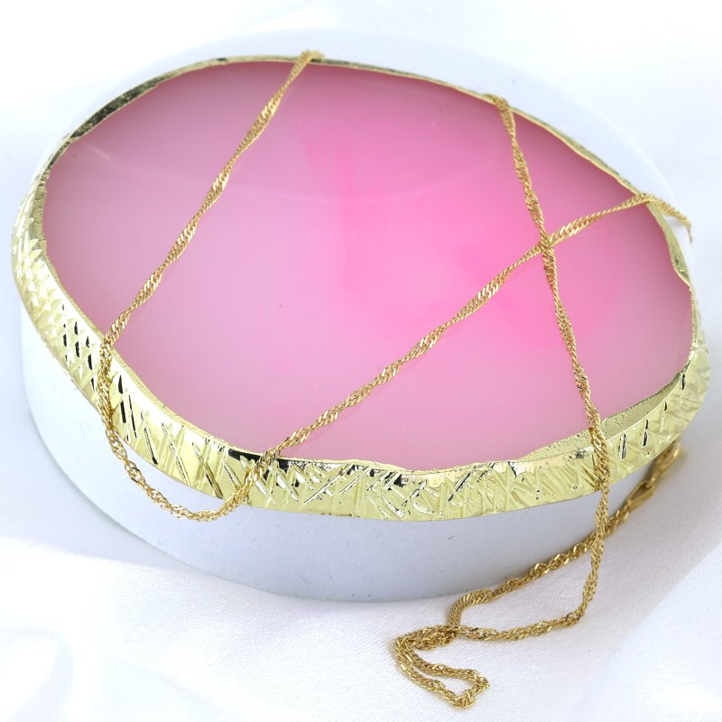 Łańcuszek damski Singapur srebro próby 925 pozłacane