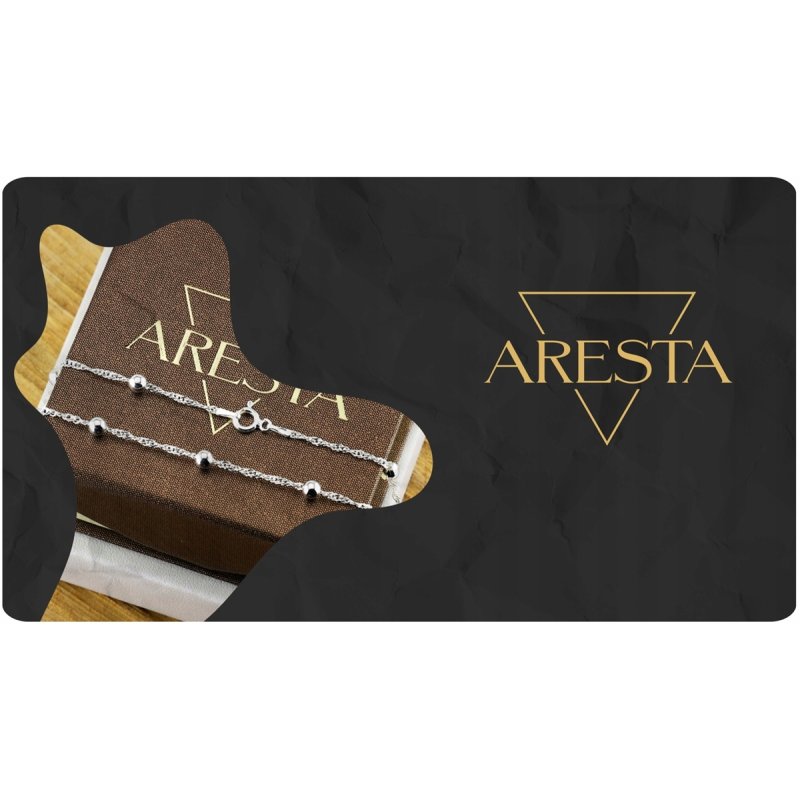 Bransoletka damski Singapur z kuleczkami 4mm długość 17cm srebro próby 925