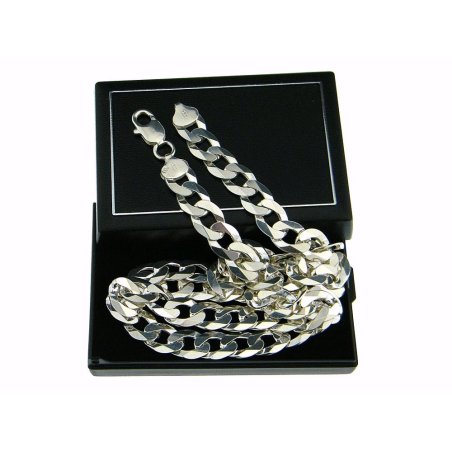 Srebrny męski łańcuszek...