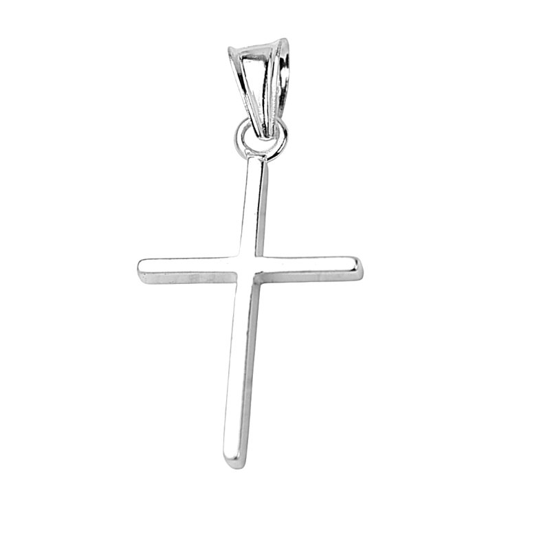 Srebrny krzyżyk próba 925 stylowy i ponadczasowy Wyrób  Jubilerski