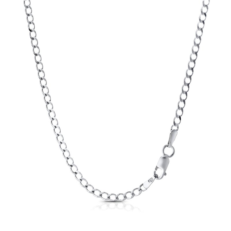 Srebrny łańcuszek Męski 925 Pancerka diamentowana 50 cm Naszyjnik