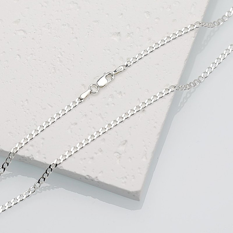 Srebrny łańcuszek Męski 925 Pancerka diamentowana 45 cm Naszyjnik