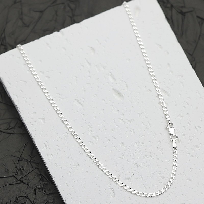 Srebrny łańcuszek Męski 925 Pancerka diamentowana 60 cm Naszyjnik