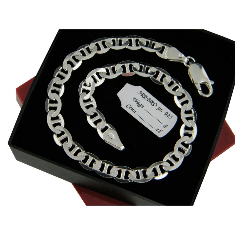 Bransoletka męska szerokość 5,5mm srebro próby 925