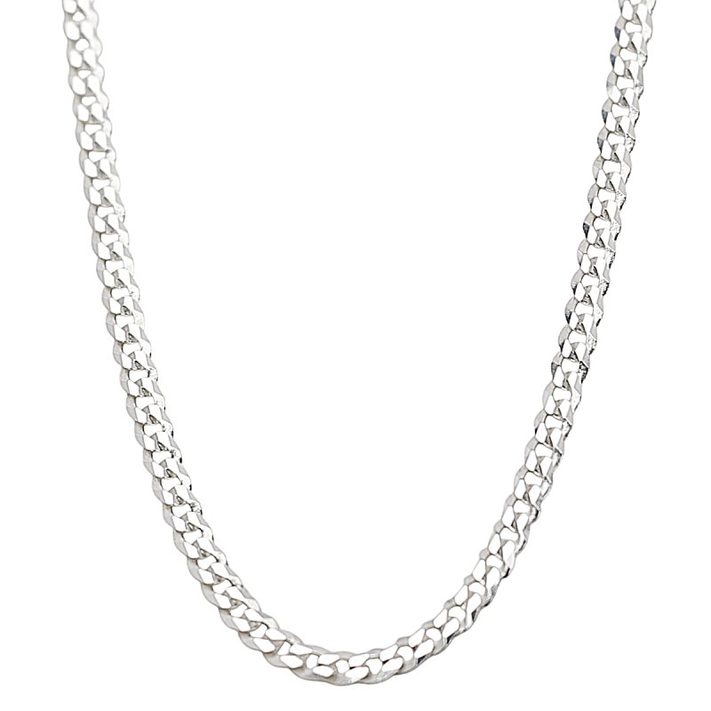Srebrny łańcuszek Męski 925 Pancerka Diamentowana 3,8 mm 50 cm