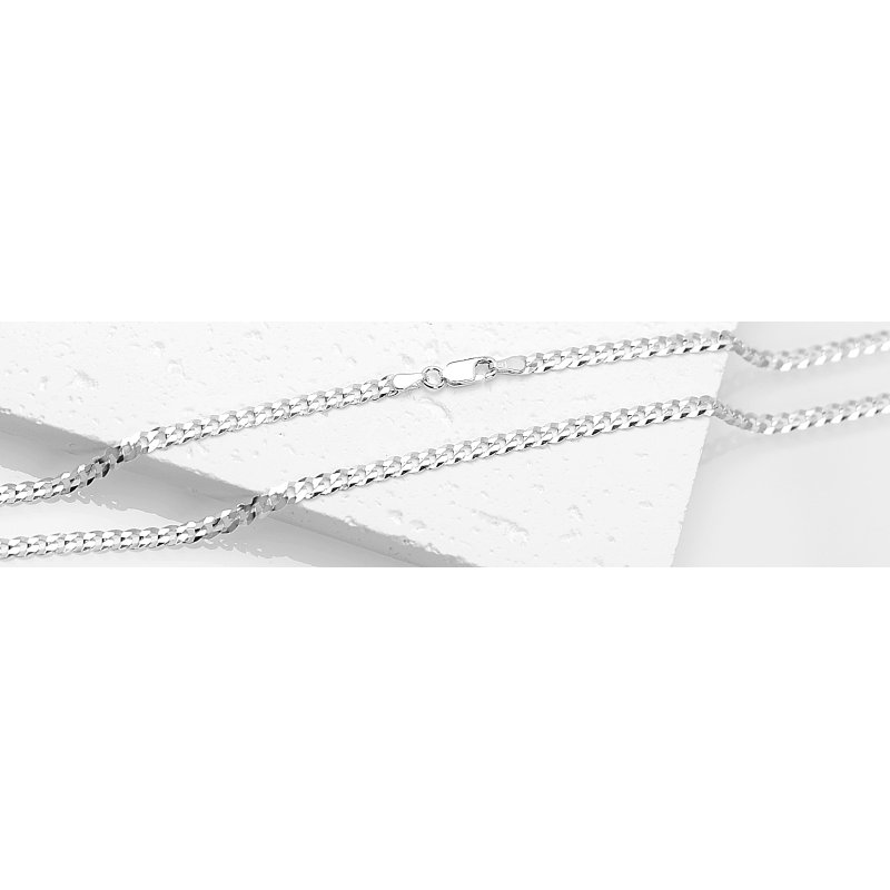 Srebrny łańcuszek Męski 925 Pancerka Diamentowana 3,8 mm 70 cm