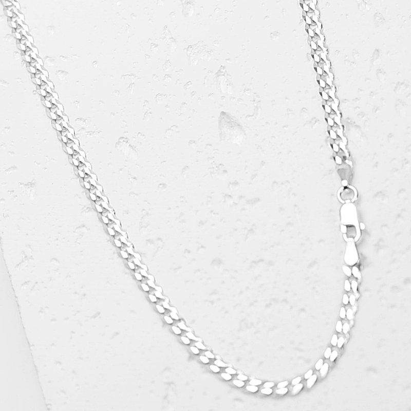 Srebrny łańcuszek Męski 925 Pancerka Diamentowana 3,8 mm 70 cm