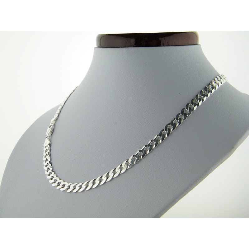 Łańcuszek męski pancerka długość 55cm szerokość 6,6mm srebro próby 925