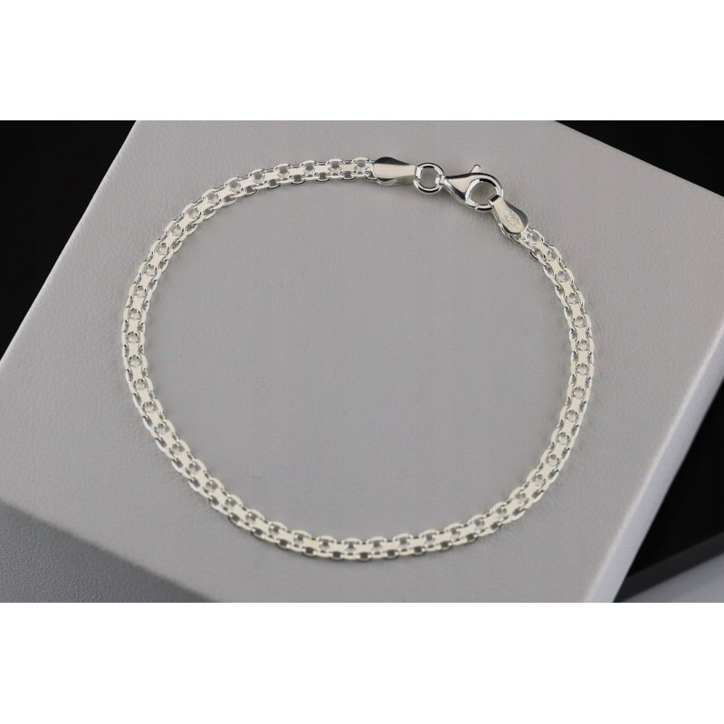 Bransoletka damska Bismark srebro próby 925 19cm