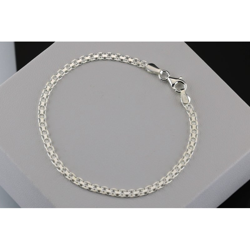 Bransoletka damska Bismark srebro próby 925 19cm